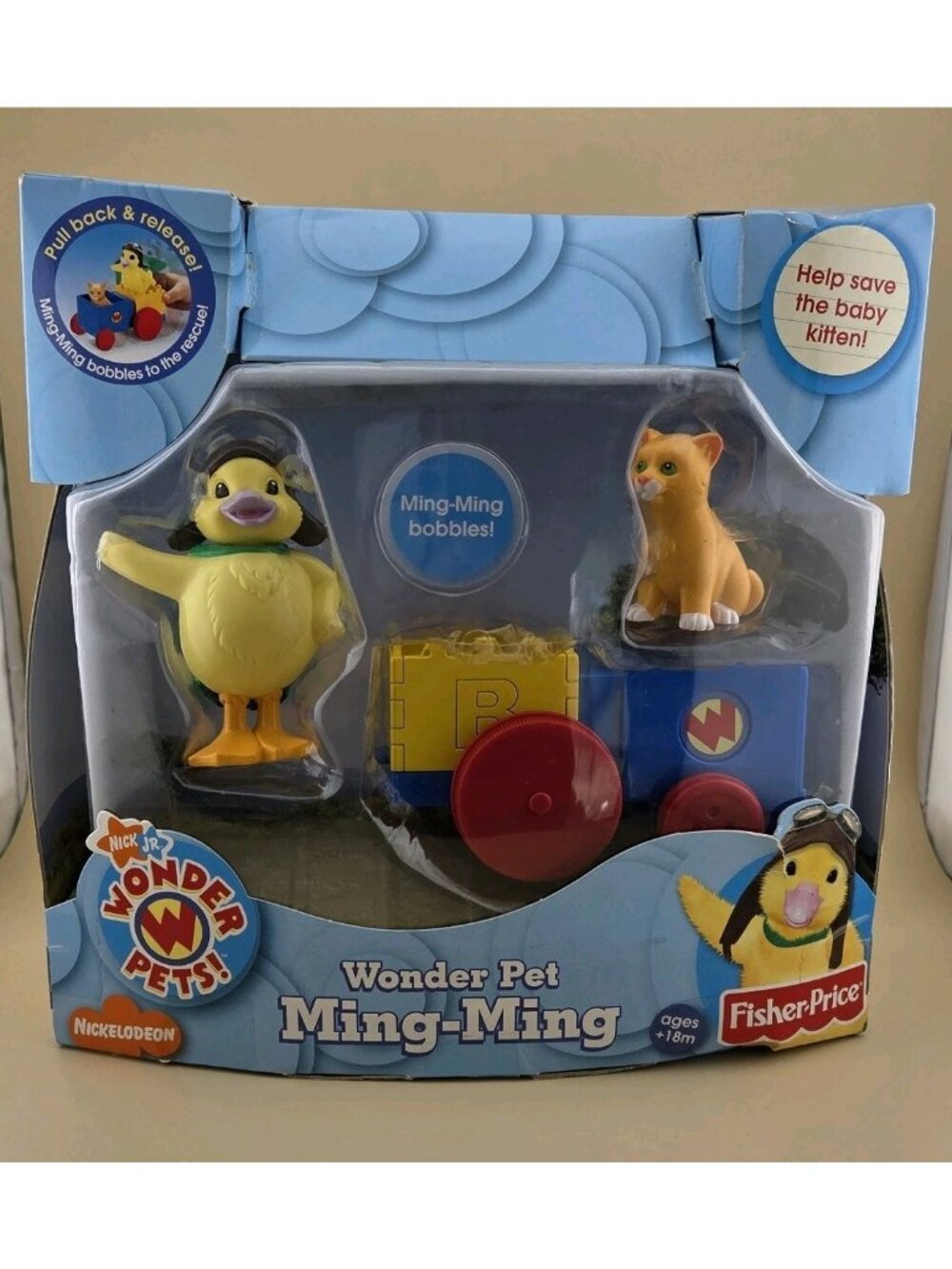Wonder Pets Ming-Ming Pull Back Release Truck Bobbles Rescue Fisher Price 2008